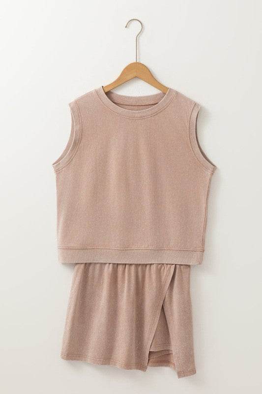 Aria 2 Pieces Mineral Wash Cotton Tank Top Lined S - Shop Style & More | Fresh Looks, Everyday Deals & Free Shipping