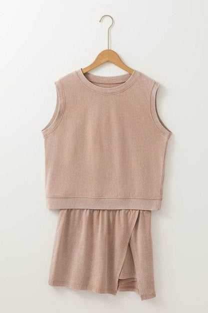 Aria 2 Pieces Mineral Wash Cotton Tank Top Lined S - Shop Style & More | Fresh Looks, Everyday Deals & Free Shipping