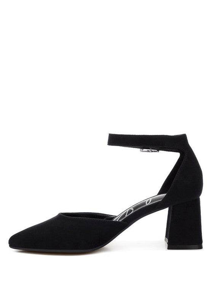 Rozita Microfiber Block Heel Sandals - Shop Style & More | Fresh Looks, Everyday Deals & Free Shipping