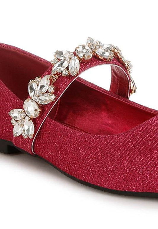 Flavia Diamante Brooch Glitter Ballerinas - Shop Style & More | Fresh Looks, Everyday Deals & Free Shipping