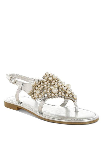 Opazie Metallic Pearl Embellished Flats - Shop Style & More | Fresh Looks, Everyday Deals & Free Shipping