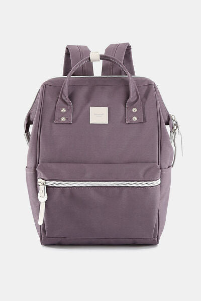 Himawari Water Resistant Canvas Backpack Bag with Side Pockets Purple One Size Bags