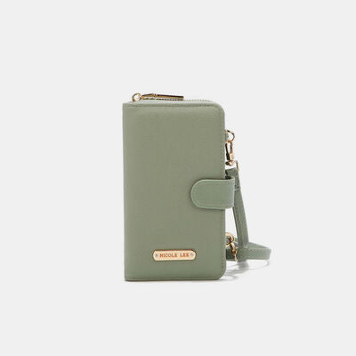 Nicole Lee USA 2 Piece Phone Case Crossbody Wallet Sage One Size Bags