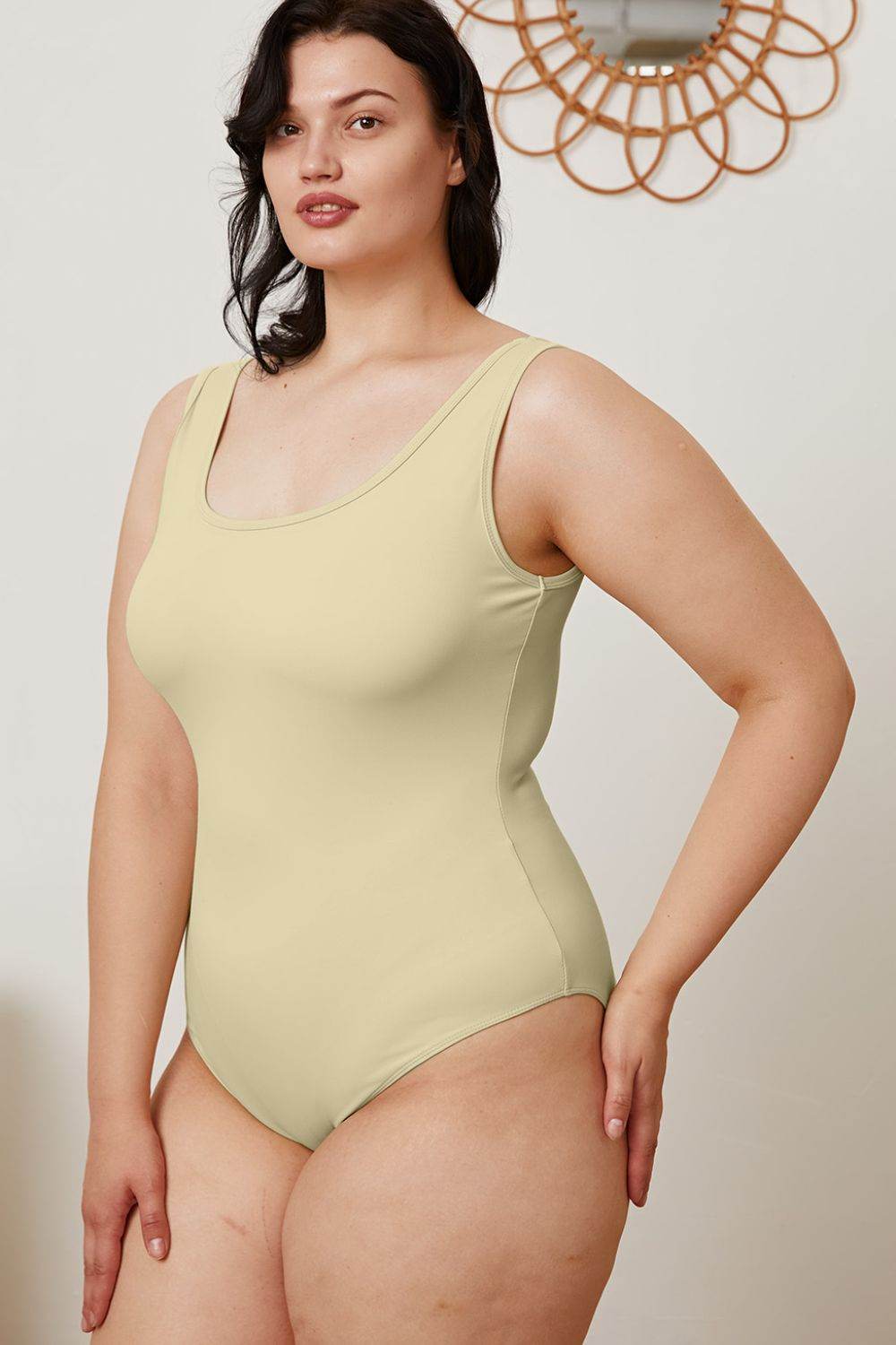 Basic Bae Full Size Square Neck Sleeveless Bodysuit - Shop Style & More | Fresh Looks, Everyday Deals & Free Shipping