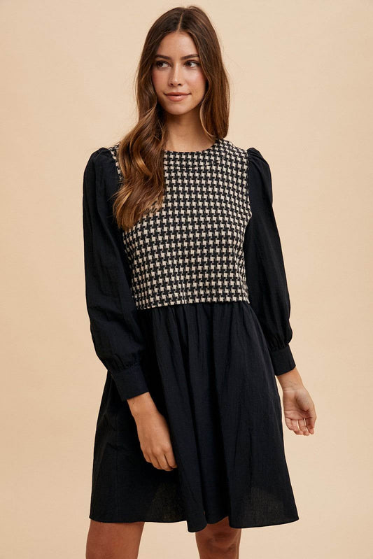 Annie Wear Tie Back Plaid Round Neck Mini Dress - Shop Style & More | Fresh Looks, Everyday Deals & Free Shipping