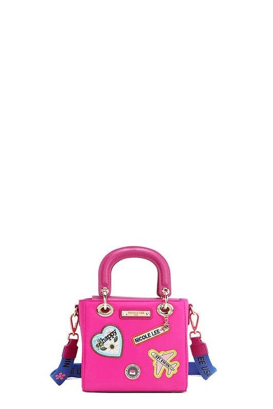 Nicole Lee USA Color Patch Handbag with Top Handle - Shop Style & More | Fresh Looks, Everyday Deals & Free Shipping
