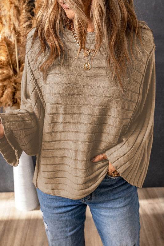 Maria Exposed Seam Dolman Top - Shop Style & More | Fresh Looks, Everyday Deals & Free Shipping