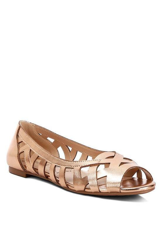 Moira Woven Peep Toe Flats - Shop Style & More | Fresh Looks, Everyday Deals & Free Shipping