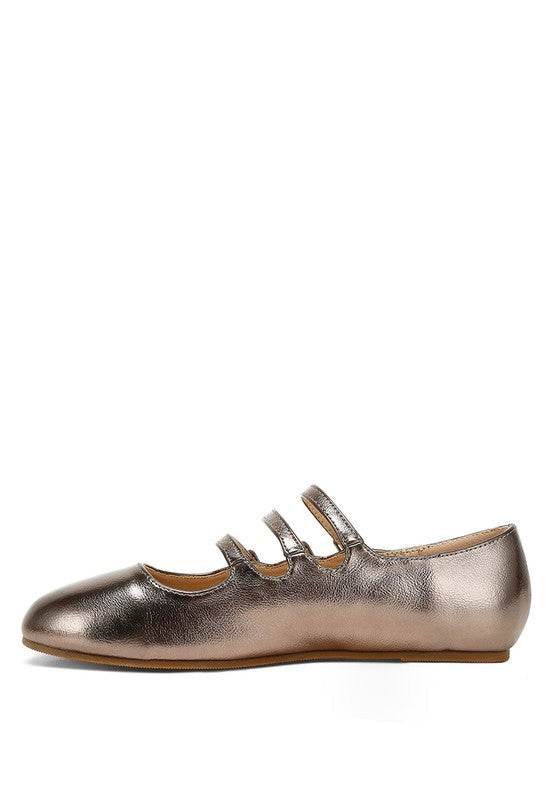 Macarina Triple Strap Mary Jane Ballerinas - Shop Style & More | Fresh Looks, Everyday Deals & Free Shipping