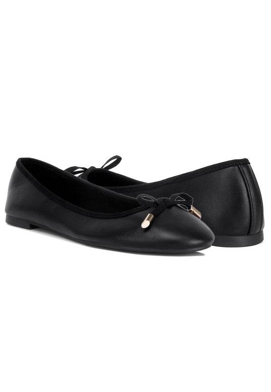 Suzzy Bow Embellished Flat Ballerinas - Shop Style & More | Fresh Looks, Everyday Deals & Free Shipping