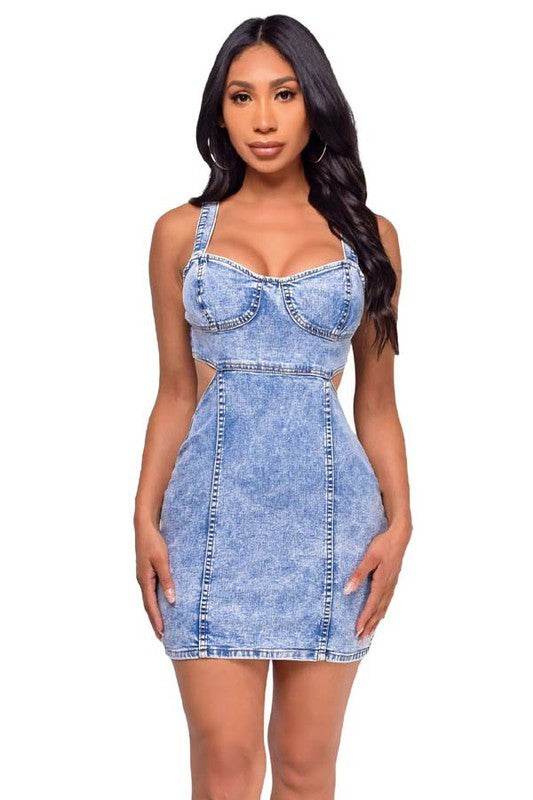 WOMEN FASHION DENIM DRESS - Shop Style & More | Fresh Looks, Everyday Deals & Free Shipping