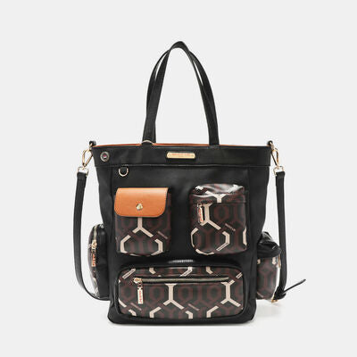 Nicole Lee USA Geometric Pattern Tote Bag Bags