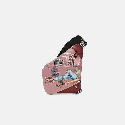 Nicole Lee USA Vegan Leather Leopard & Lip Pattern Crossbody Bag - Shop Style & More | Fresh Looks, Everyday Deals & Free Shipping
