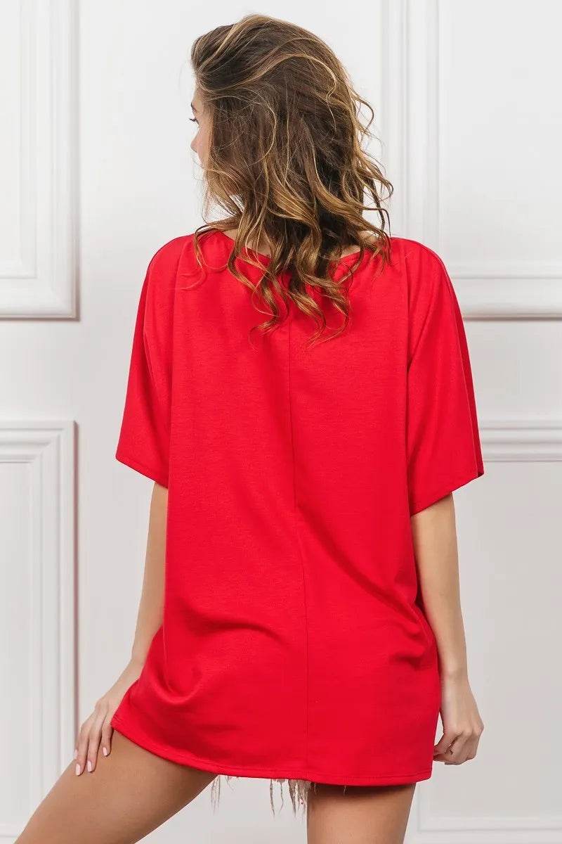 BiBi French Terry With Front Pocket Dolman Sleeves Top - Shop Style & More | Fresh Looks, Everyday Deals & Free Shipping
