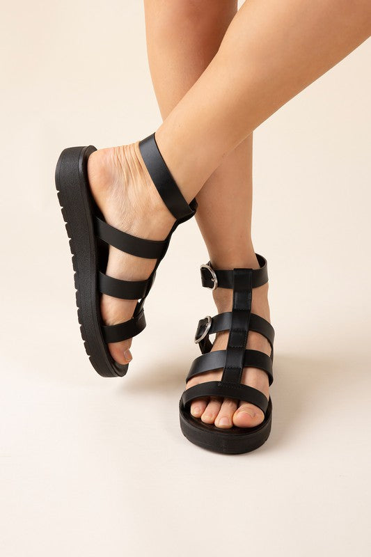 LEDELL-S Gladiator Sandals BLACK Sandals