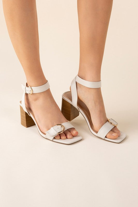 TREATY-S Buckle Sandal Heel Heels