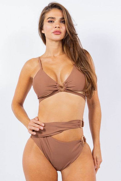 TWO PIECE WRAPPING WITH MULTI O RING BIKINI - Shop Style & More | Fresh Looks, Everyday Deals & Free Shipping