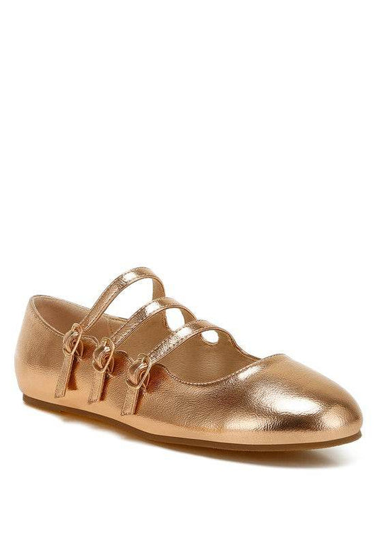 Macarina Triple Strap Mary Jane Ballerinas - Shop Style & More | Fresh Looks, Everyday Deals & Free Shipping