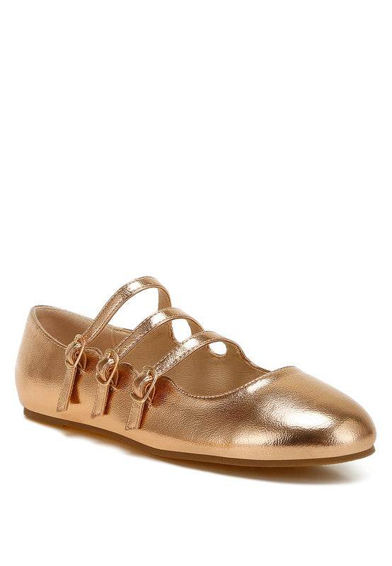 Macarina Triple Strap Mary Jane Ballerinas - Shop Style & More | Fresh Looks, Everyday Deals & Free Shipping