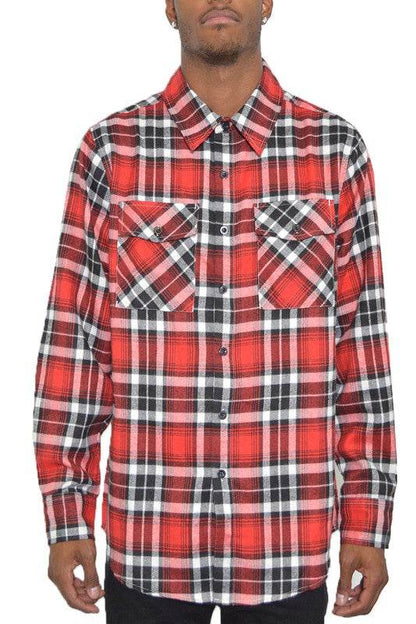 Regular Fit Checker Plaid Flannel Long Sleeve - Shop Style & More | Fresh Looks, Everyday Deals & Free Shipping