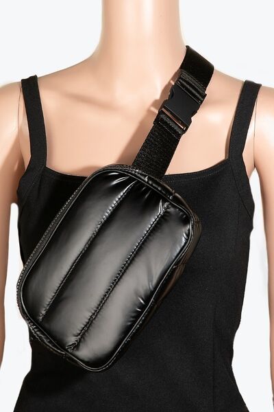 Fame Quilted Nylon Crossbody Bag Bags