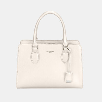 David Jones PU Leather Handbag Creamy White One Size Bags