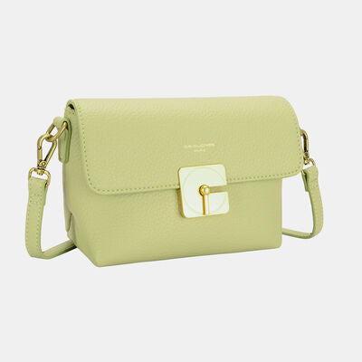 David Jones PU Leather Crossbody Bag Pistachio One Size Bags