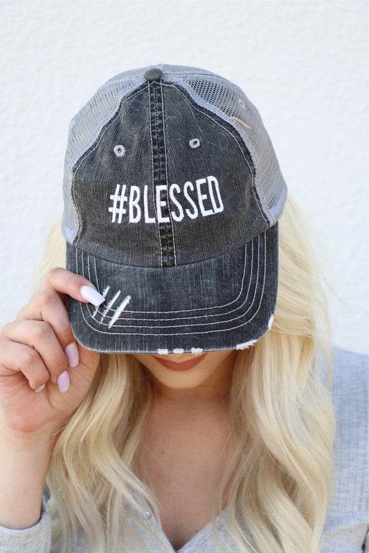 Hashtag Blessed Embroidered Hat - Shop Style & More | Fresh Looks, Everyday Deals & Free Shipping