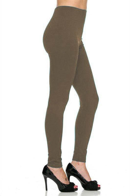 Solid Color Heavy Weight Fleece Leggings - Shop Style & More | Fresh Looks, Everyday Deals & Free Shipping