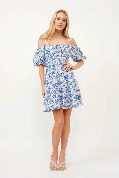 And The Why Off Shoulder Bubble Sleeve Dress - Shop Style & More | Fresh Looks, Everyday Deals & Free Shipping