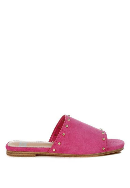 Odalia Soft Suede Leather Studded Flats - Shop Style & More | Fresh Looks, Everyday Deals & Free Shipping