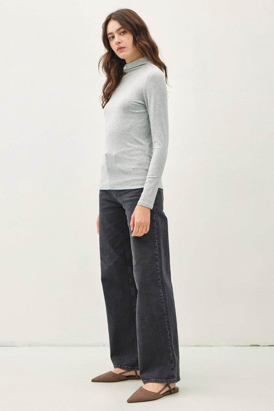 Be Cool Mock Neck Long Sleeve T-Shirt - Shop Style & More | Fresh Looks, Everyday Deals & Free Shipping