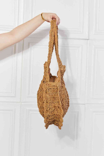 Justin Taylor Brunch Time Straw Rattan Handbag Bags