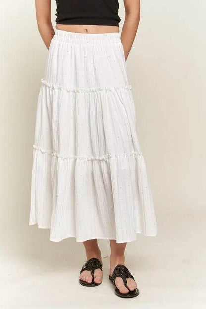 ADORA Rhinestone Accent Tiered Skirt - Shop Style & More | Fresh Looks, Everyday Deals & Free Shipping