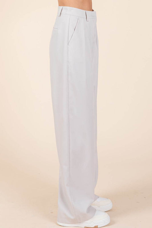 Mittoshop Pintuck Detail High Rise Pants - Shop Style & More | Fresh Looks, Everyday Deals & Free Shipping