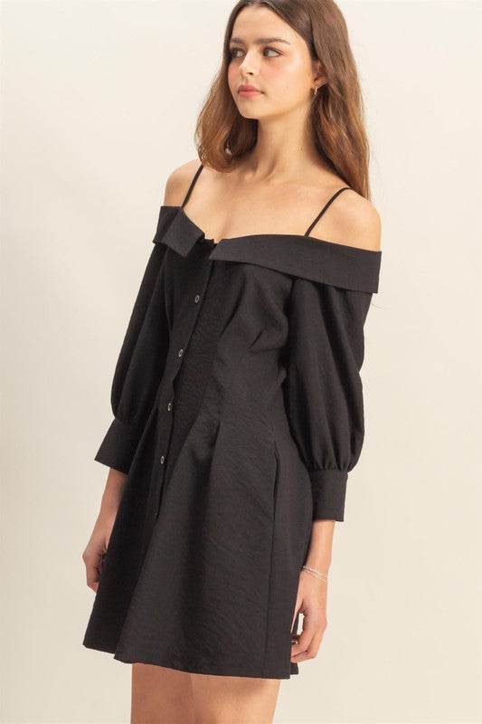 HYFVE Button Down Spaghetti Strap Mini Dress with Pockets - Shop Style & More | Fresh Looks, Everyday Deals & Free Shipping