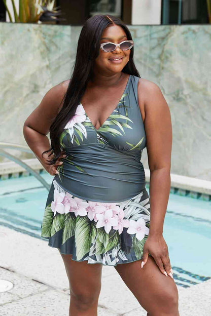 Aloha Forest Swim Dress – Marina West Swim Full Size Clear Waters One-Piece Swimwear