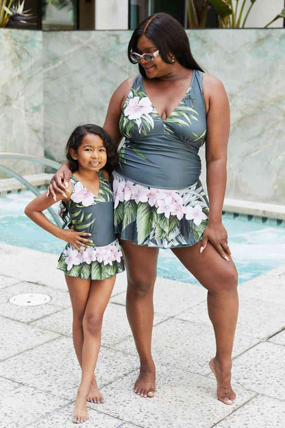 Aloha Forest Swim Dress – Marina West Swim Full Size Clear Waters Aloha Forest One-Piece Swimwear