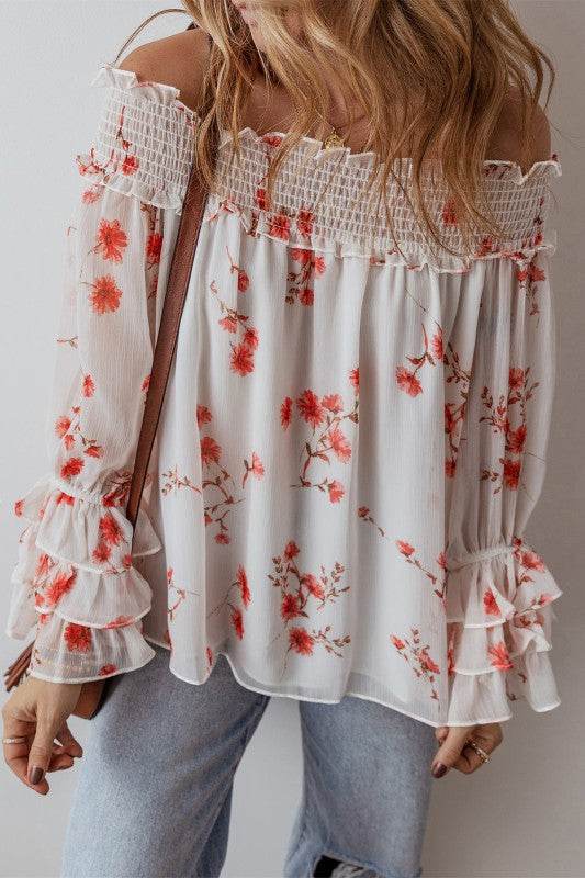Catalina Off Shoulder Ruffled Sleeve Blouse - Shop Style & More | Fresh Looks, Everyday Deals & Free Shipping