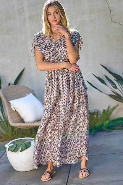Printed V-Neck Sleeveless Jumpsuit - Shop Style & More | Fresh Looks, Everyday Deals & Free Shipping