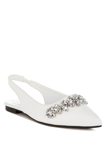Adhara Diamante Embellished Flat Sandals - Shop Style & More | Fresh Looks, Everyday Deals & Free Shipping