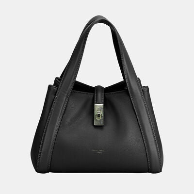 David Jones PU Leather Bucket Bag Black One Size Bags