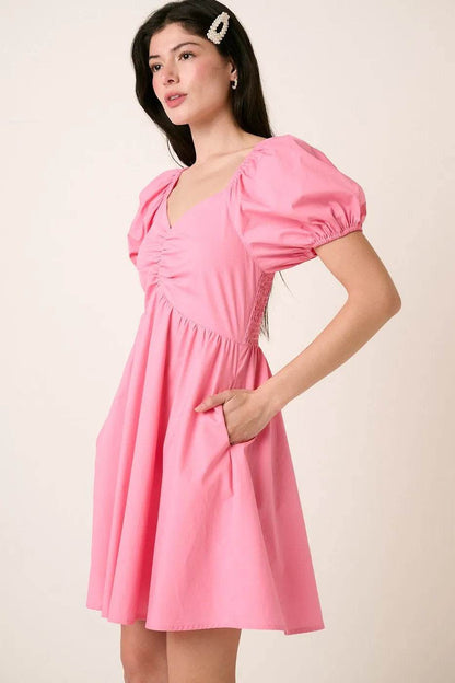 Mittoshop Sweetheart Puff Sleeve Smocked Mini Dress - Shop Style & More | Fresh Looks, Everyday Deals & Free Shipping