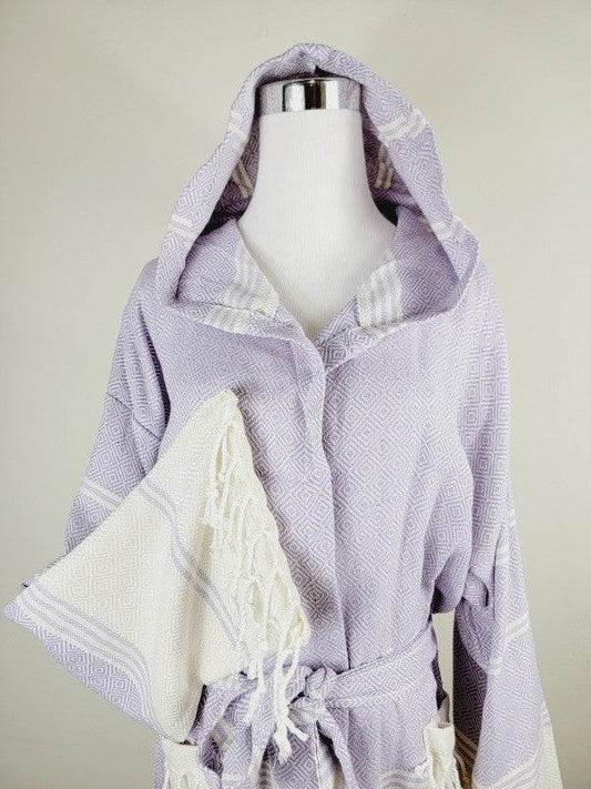 Unisex Robe, Beach or spa Robe with pockets - Lila - Shop Style & More | Fresh Looks, Everyday Deals & Free Shipping