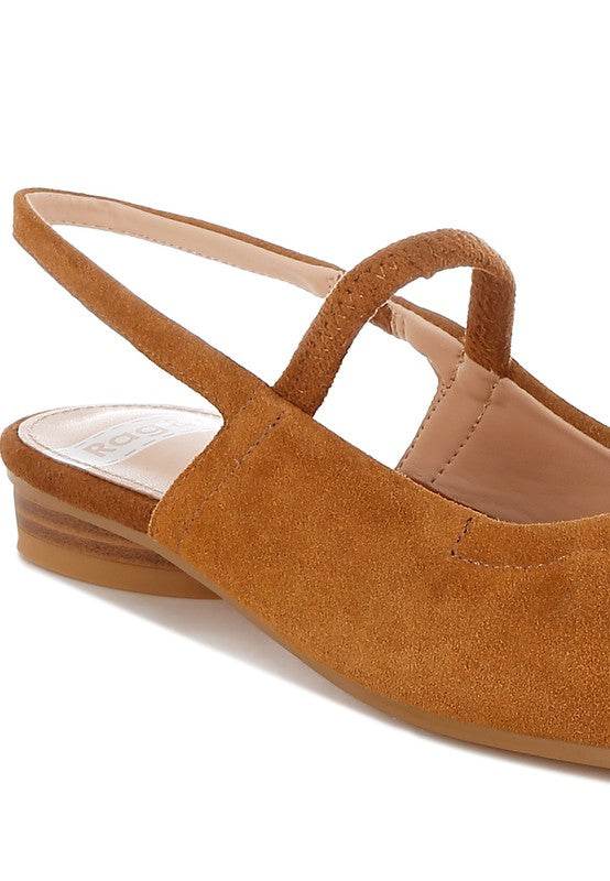 Bounzi Soft Suede Leather Slingback Sandals - Shop Style & More | Fresh Looks, Everyday Deals & Free Shipping