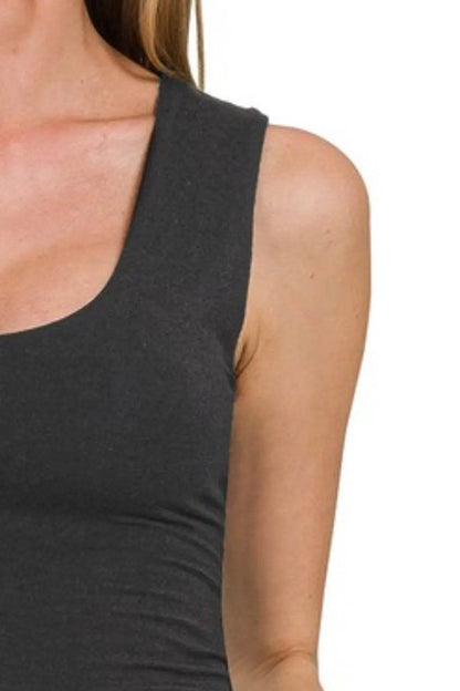 Zenana Double Layered Cropped Tank Top - Shop Style & More | Fresh Looks, Everyday Deals & Free Shipping