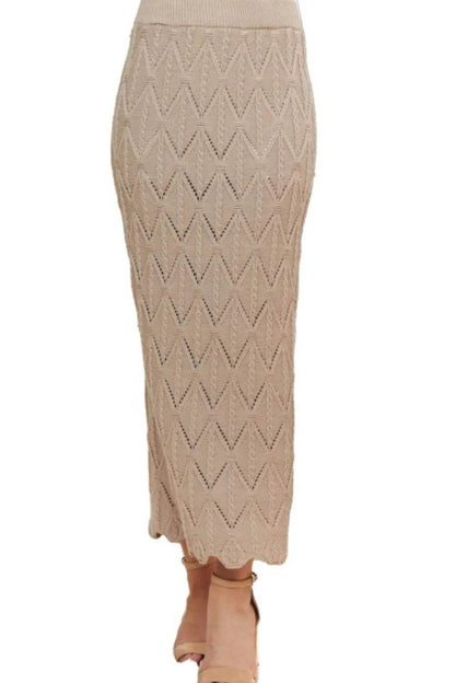 ADORA Scallop Trim Detail Knit Skirt - Shop Style & More | Fresh Looks, Everyday Deals & Free Shipping