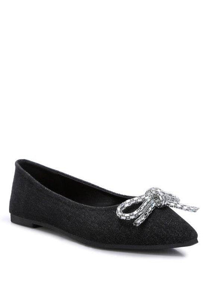 Ellerby Embellished Bow Detail Ballet Flats - Shop Style & More | Fresh Looks, Everyday Deals & Free Shipping