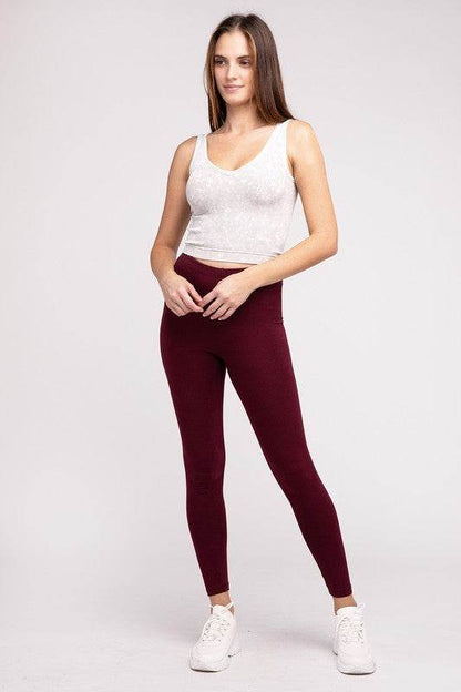 Premium Cotton Full-Length Leggings - Shop Style & More | Fresh Looks, Everyday Deals & Free Shipping