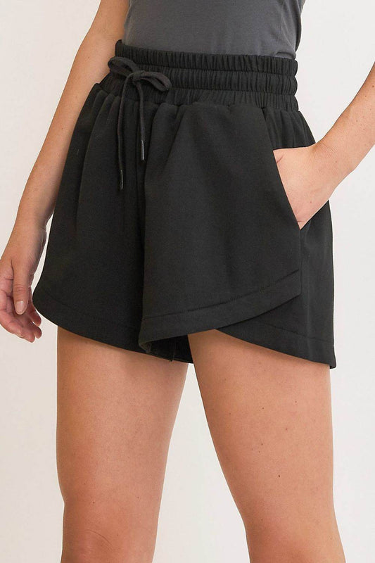 Umgee Full Size Drawstring Sweatshorts with Pockets Plus Size - Shop Style & More | Fresh Looks, Everyday Deals & Free Shipping